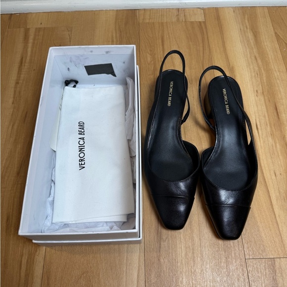 Veronica Beard Women's Black Cecile Leather Slingback Flats
Size 11  - NWT - Picture 7 of 9